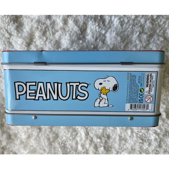 Peanuts Snoopy Red Dog House Woodstock Fun Tin Lunch Box NEW Cartoon - Picture 5 of 11